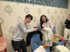 Farewell party and welcome party!